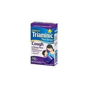  Triaminic Childrens Cough & Runny Nose Thinstrips Grape 14 