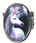 Middle Ages Unicorn Horse Symbol Handmade Leaf Ring Size Free