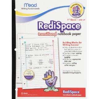Mead RediSpace Transitional NoteBook Paper, Stage 4, 10.5 x 8 Inches 