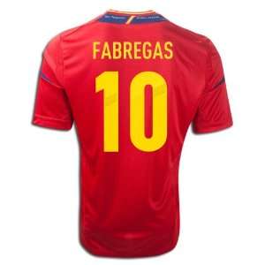  adidas #10 FABREGAS Spain Home 2011 13 Soccer Jersey (US 