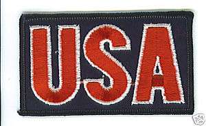USA Flag Patch United States America military biker USO  