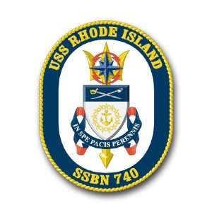  US Navy Ship USS Rhode Island SSBN 740 Decal Sticker 3.8 