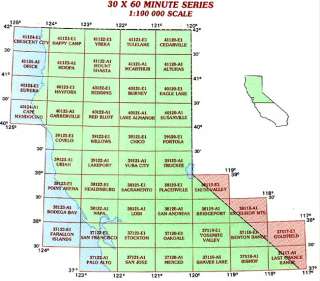 USGS 100K TOPO tif north MAP CD ca NORTHERN CALIFORNIA  