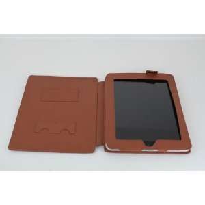  3 River Brown Leather Pouch Case Skin Bag Stand Apple iPad 