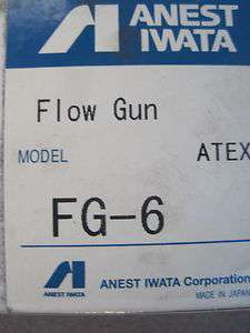 NEW ANEST IWATA FG 6 FLOWGUN FG6  