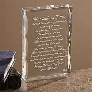 com Fathers Day Gifts   Personalized Gift Sculpture With Father Poem 