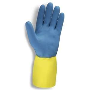 Premium Unsupported Neoprene/Latex Yellow/Blue 28 mil Gloves (QTY/12)