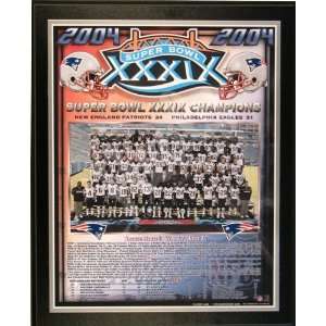   Patriots Large Healy Plaque   2005 Super Bowl Champs