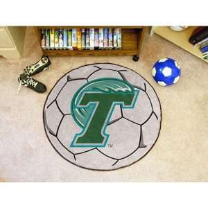  BSS   Tulane Green Wave NCAA Soccer Ball Round Floor Mat 
