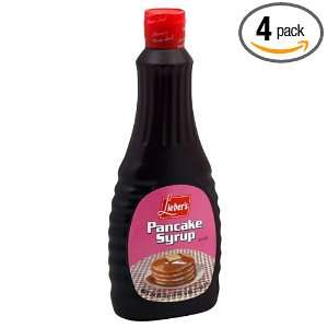 Liebers Syrup, Pancake, Regular, Passover, 24 Ounce (Pack of 4)