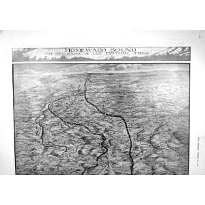  1917 WAR MAP PERONNE FRANCE HINDENBURG NOYON RIBECOURT 