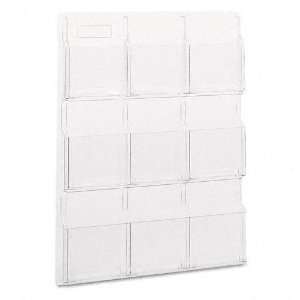 Compartments, 30w x 2d x 36 3/4h, Clear   Sold As 1 Each   Unobtrusive 