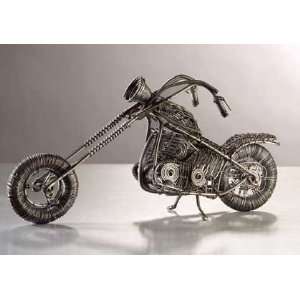  Metal Wire ArtistS Motorcycle Art Piece