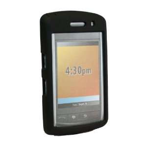  BlackBerry 9530 Coated SnapOn Case   Black Cell Phones 
