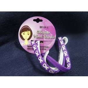  Purple Ribbon Headband   Stretch (Retail) 