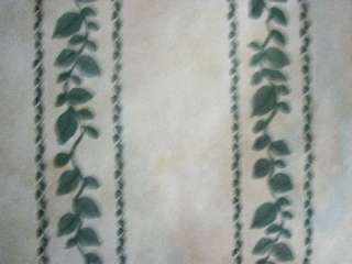 409 WALLCOVERINGS CORPORATION WALLPAPER 8 ROLLS TAN WITH GREEN LEAVES 