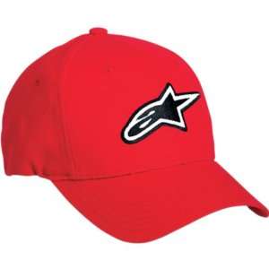  Alpinestars Astar Mens Flexfit Sportswear Hat   Red / One 