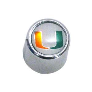  Miami Hurricanes College Cappers Tire Valve Stem Covers 
