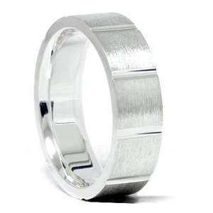   Designer Argentium Sterling Silver 925 Comfort Fit Wedding Ring Band