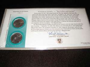 2002 Mississippi First Day Coin Cover  