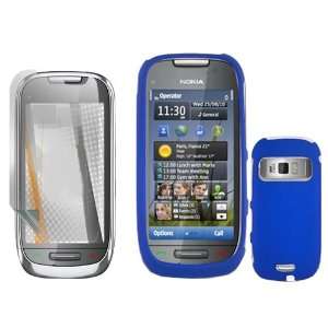 iNcido Brand Nokia C7 00/Astound Combo Rubber Blue Protective Case 