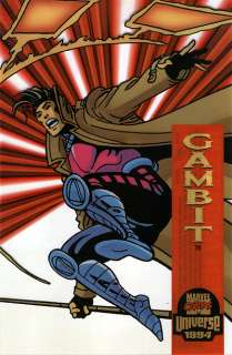 Gambit Marvel Universe 1994 Suspended Animation Card  