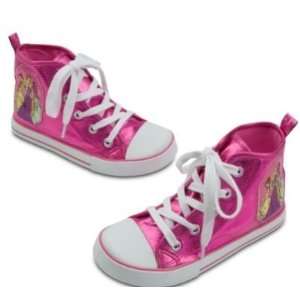  Disney High Top Princess Sneakers,Shiny Pink,3 Princesses 