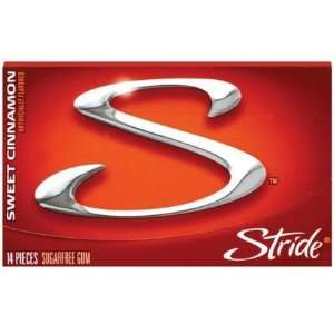  Stride Sweet Cinnamon Gum, 14 ct, 24 ct (Quantity of 2 