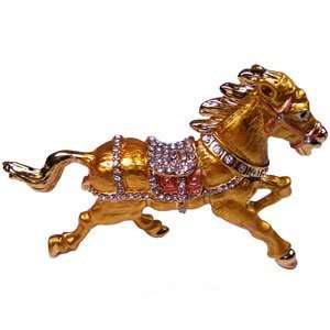  Bejeweled Horse Trinket Box 