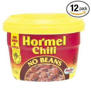 Hormel Micro Cup Chili No Beans, 7.38 Ounce (Pack of 12)  