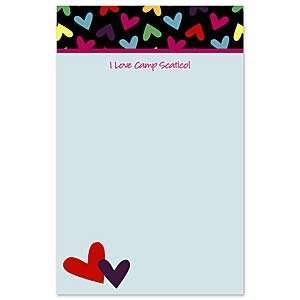  Rainbow Hearts Note Pad Gifts Stationery