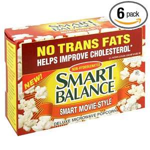 Smart Balance Deluxe Microwave Popcorn, Smart Movie Style, 3 Count Box 