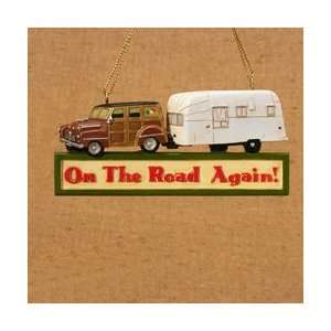  On The Road Again Family RV 4.25 Christmas Ornament 