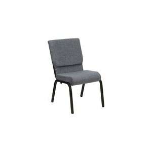  18.5W Gray Fabric Stacking HERCULES Church Chair with 4 