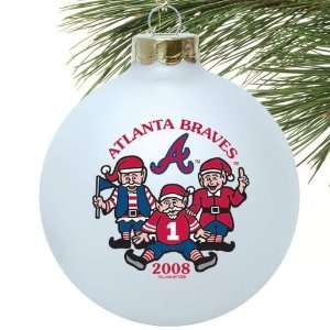 Atlanta Braves White 2008 Collectors Series Ornament  