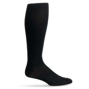  Truform 25 35 Mens Dress Overcalf Socks, Large, Black 