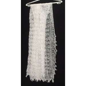   Orenburg Lace Knitted Shawl (Tippets) WHITE (#2074) 