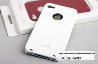 Moshi iGlaze 4 Pearl White Case for Apple iPhone 4 4S  
