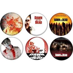  Set of 6 DAWN OF THE DEAD 1.25 MAGNETS 1978 Zombie Film 