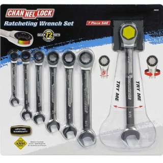 7pc CHANNEL LOCK Ratcheting Wrench Set  
