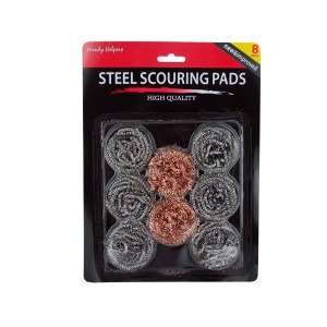  8 Pack Steel Scouring Pads 