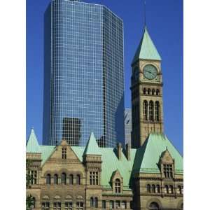 Old City Hall and Modern Skyscraper, Toronto, Ontario, Canada, North 