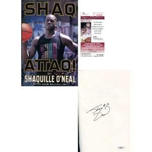   Shaquille ONeal Autographed Shaq Attaq Book Sports Collectibles