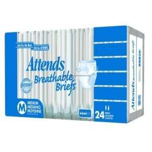  Attends Breathable Briefs    Pack of 24    PNGBRBC30 Health 