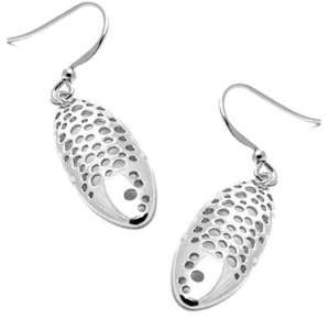 little fishy stirling silver drop earrings