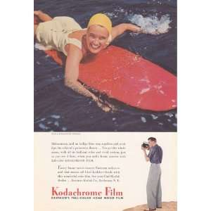 Print Ad 1941 Kodachrome Film Surfer Kodak  Books