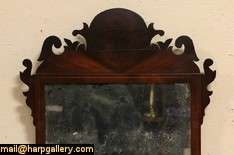 Georgian Chippendale Antique 1770 Looking Glass Mirror  