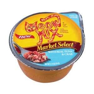  Meow Mix Market Select Real Tuna and Crab Cat Food Cup (24 