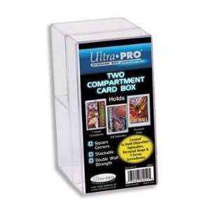  Ultra Pro Two Compartment Clear Card Box 