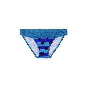  Victorias Secret Lace waist Bikini   Blue Hearts  Xs 